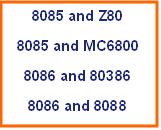 Comparison Between Microprocessors 8085, 8086, 8088, 80186, MC6800 and Zilog80 